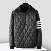 Wattiertes Sweatshirt mit Reißverschluss für Männer - Adam