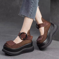 Plateau-Riemen-Schuhe - Rinoa