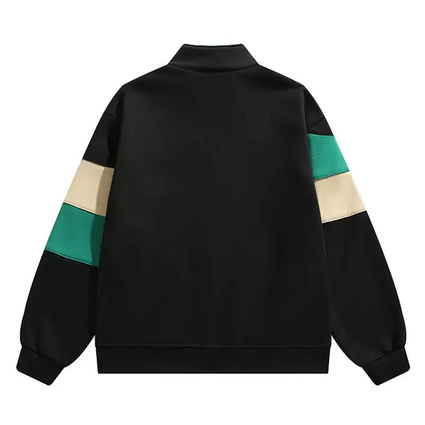 Vegane Sportjacke mit Reißverschluss und Farbblockierung - Ardan