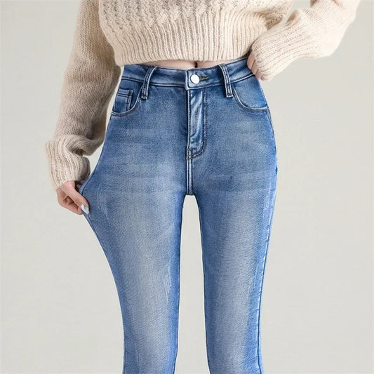 Damen-Thermohose mit Denim-Effekt - Davianne