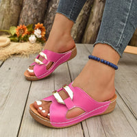 Keilsandale mit Peep Toe - Danila