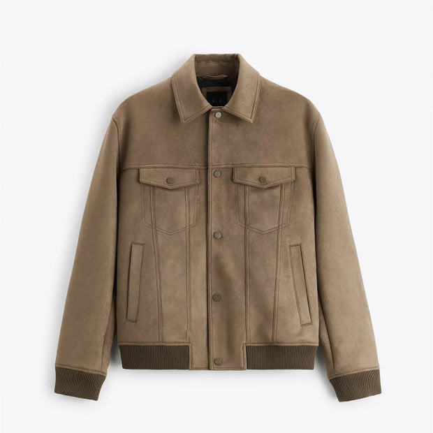 Herrenjacke in Wildlederoptik - Marceau