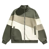 Vegane Sportjacke mit Reißverschluss und Farbblockierung - Ardan