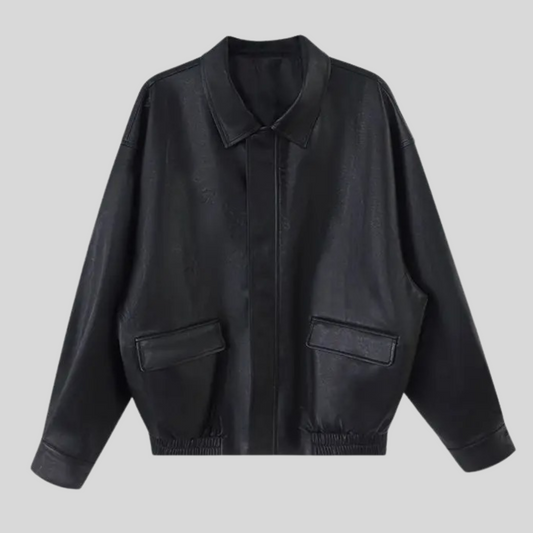 Vintage-Lederjacke mit charakterstarker Optik