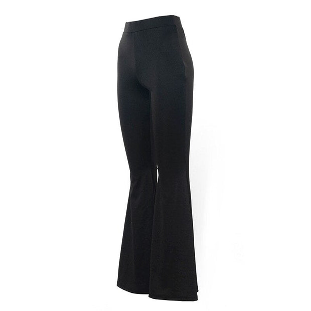 Fabia Hosen - Elegante Damen Schlaghose in zeitlosem Schwarz für stilbewusste Auftritte