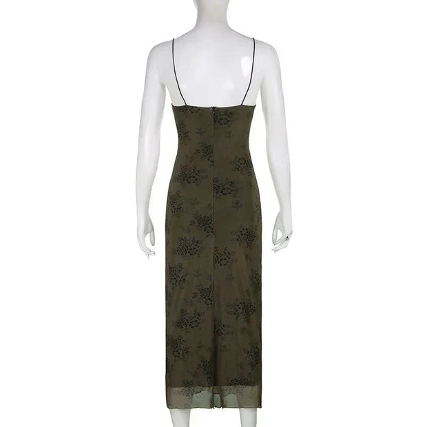 Verona - Vintage-Kleid aus floraler Spitze mit transparentem Overlay