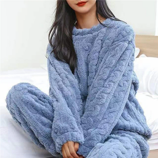 Emma Fleece-Pyjama-Set Damen – Warm und Kuschelig