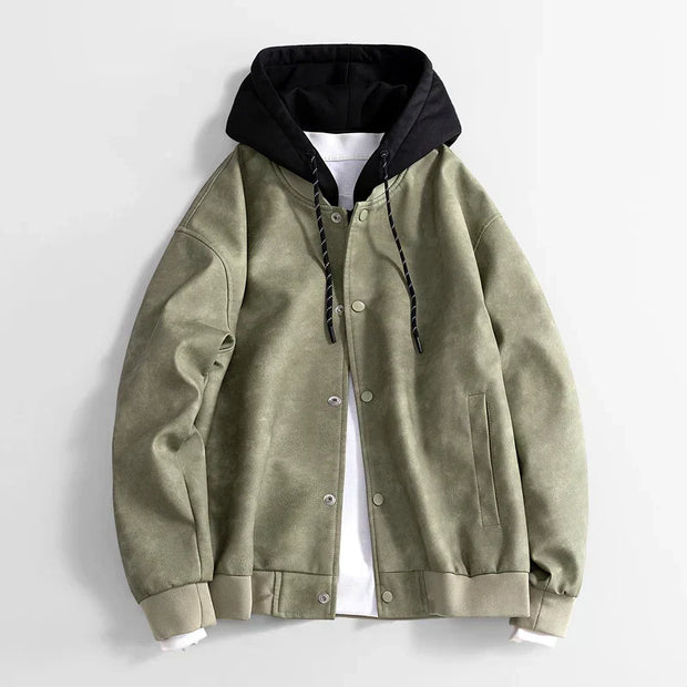 Vegane Freizeitjacke mit Kapuze für Männer - Peterson