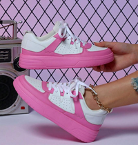 Sophie – Modische Soft Sneaks Sneaker für Damen mit Leopardenmuster und aufregenden Prints