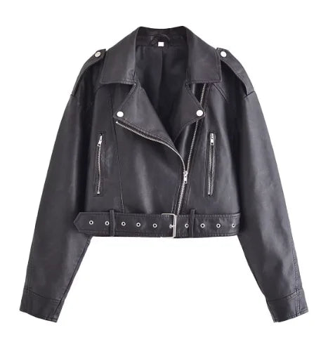 Lederjacke im Retro-Stil