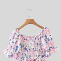 Madeline - Blumenkleid mit Puffärmeln
