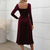 Kleid mit weichem Samteffekt für Frauen - Ysaline
