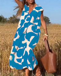Marina - Elegantes Sommerkleid mit Aufdruck