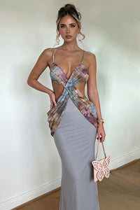 Rückenfreies Maxikleid