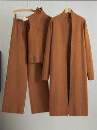 Dreiteiliges Winter-Strickset - Isolde