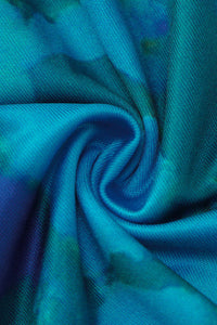 Rückenfreies Kleid mit Blumenmuster und Spitze