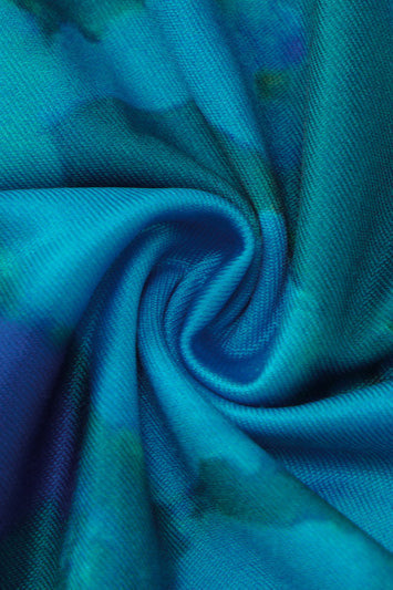 Rückenfreies Kleid mit Blumenmuster und Spitze