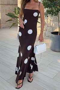 Maxikleid mit Punktemuster