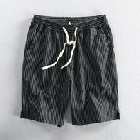 Vertikal gestreifte Herren Shorts mit Kordelzug - Lecce