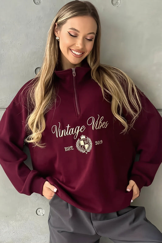Sweatshirt mit Reißverschluss