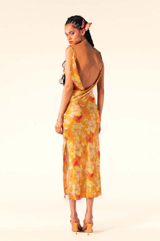 Alesha - Maxikleid mit bedruckten Kutten