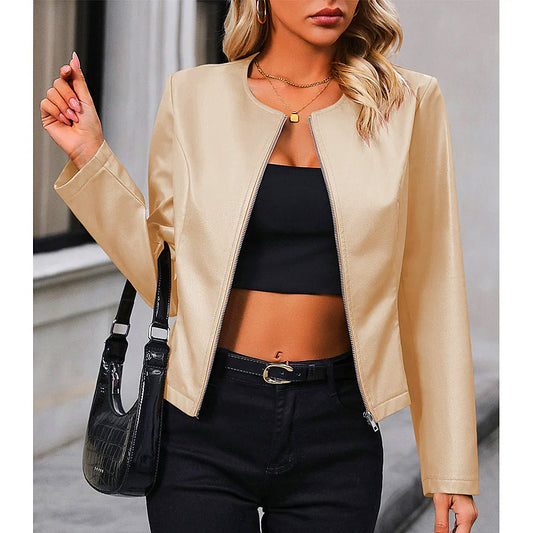 Biker-Lederjacke mit moderner, markanter Optik