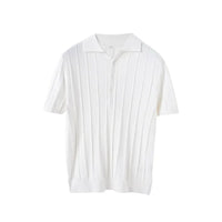 Faziel - Kurzarm-Poloshirt in reiner Farbe