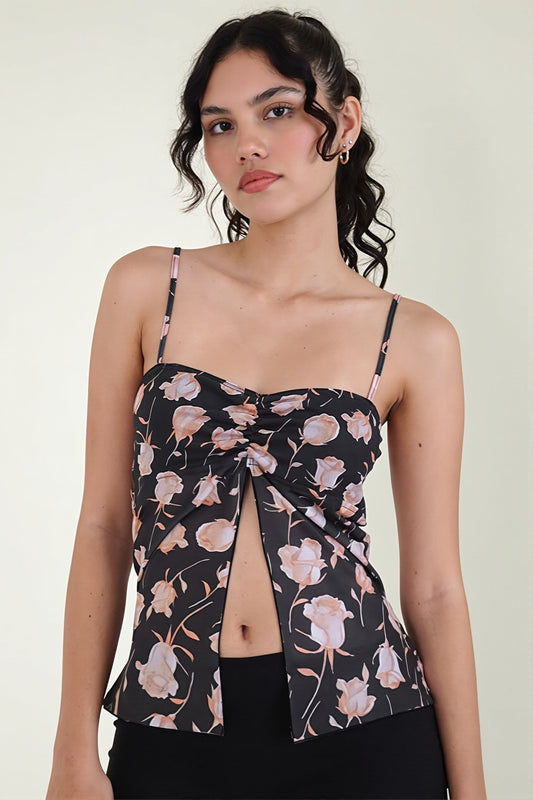Top mit Schlitz, Druck und Netzdetails