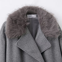 Cape-Mantel mit Wickelkragen für Damen - Potter