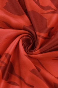 Figurbetontes Maxikleid mit Rundhalsausschnitt und Druck