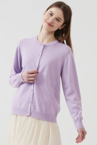 Strickjacke mit Strickstruktur und Baumwolle