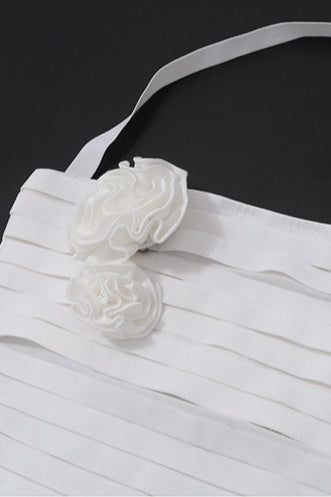Top mit Neckholder, Bindedetail und Blumenmuster