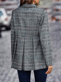 Gilda - Blazer mit geknöpftem Reverskragen aus Plaid