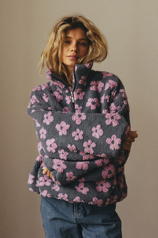 Sweatshirt mit Blumenmuster