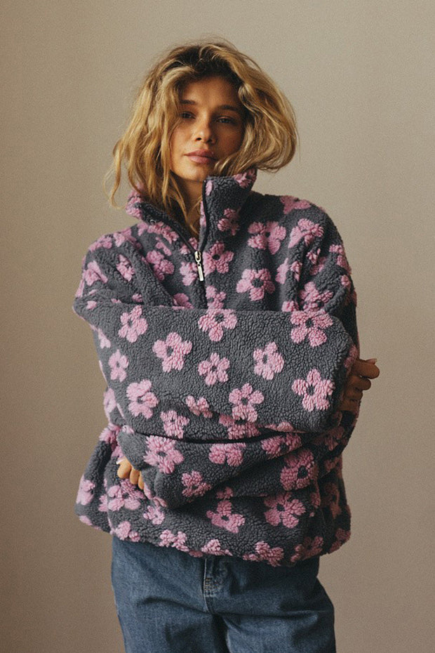 Sweatshirt mit Blumenmuster