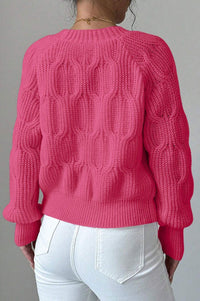 Strickjacke mit Strickstruktur und Schleifendetail