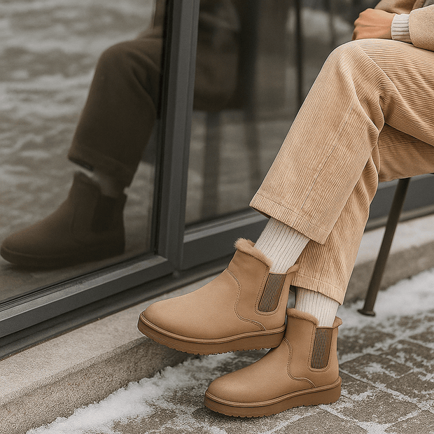 Chelsea-Stiefeletten mit gebürsteter Innenseite - Maelis