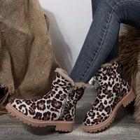 Damen Winterstiefel mit Tiermotiv und warmem Futter - Yuliana