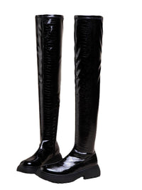 Hohe Damenstiefel mit Reißverschluss - Hildur