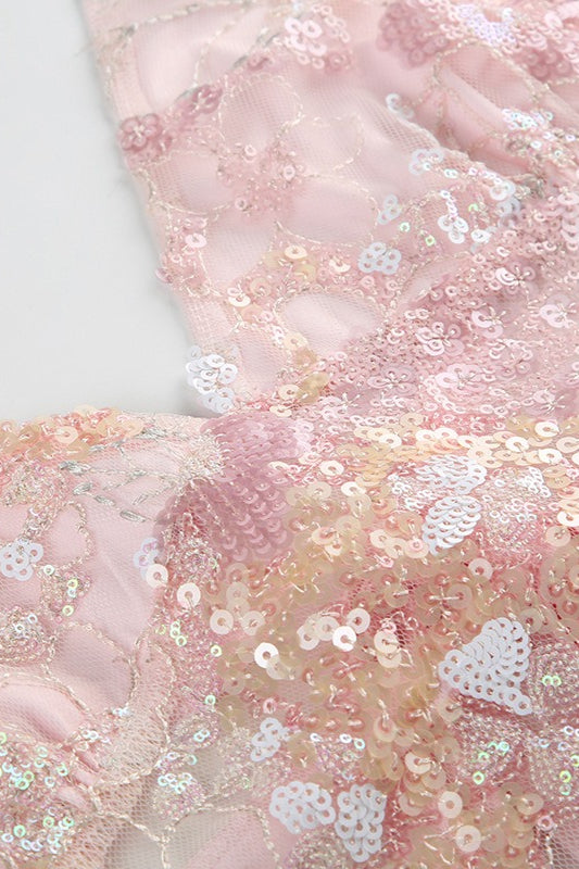 Top mit Neckholder, Spitze und Netzdetails