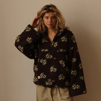 Damen-Fleece-Sweatshirt mit großer Tasche - Liora