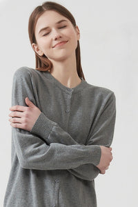 Strickjacke mit Strickstruktur und Baumwolle
