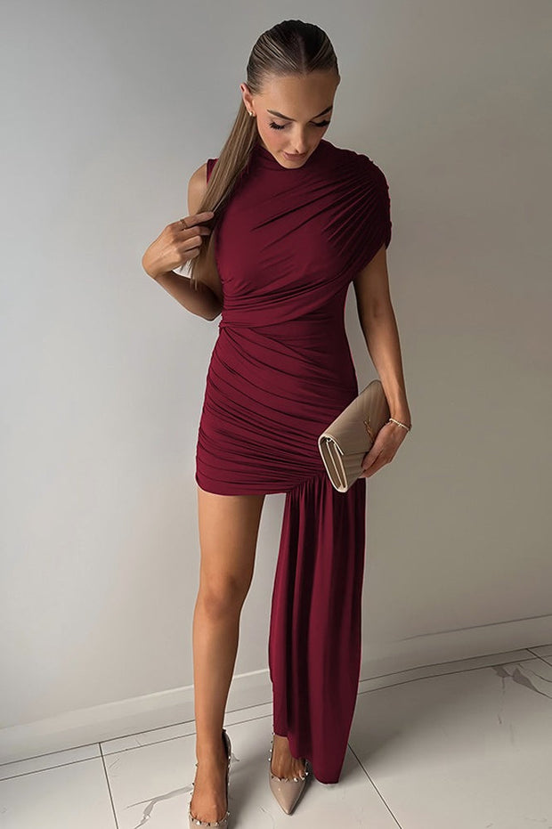 Figurbetontes Minikleid mit Bindedetail in Khaki