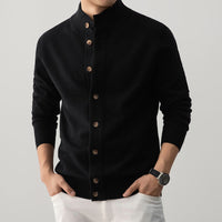 Herren Strickjacke mit dickem Rollkragen - Silah