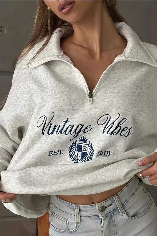 Sweatshirt mit Reißverschluss