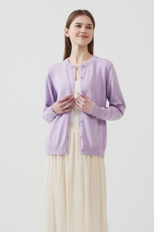 Strickjacke mit Strickstruktur und Baumwolle