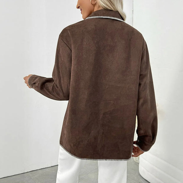 Jacke aus Wildleder für Frauen - Liorae