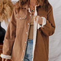 Gefütterte Damen-Cordjacke - Liora