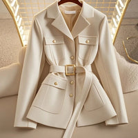 Damenblazer mit Gürtel und Taschen - Lorane