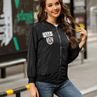 Bomberjacke mit gestickten Aufnähern - Lexa